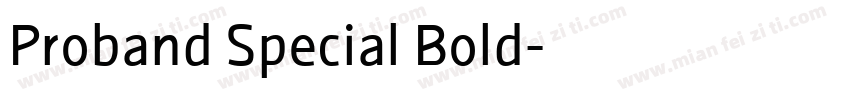 Proband Special Bold字体转换